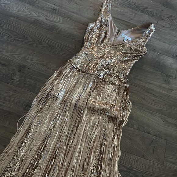 Dress the Population reign sequin fringe gown - Picture 7 of 7